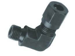 卡套式端对接直角管接头